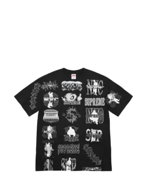 Supreme Spiderweb Football Jersey T-shirt | Black | FARFETCH