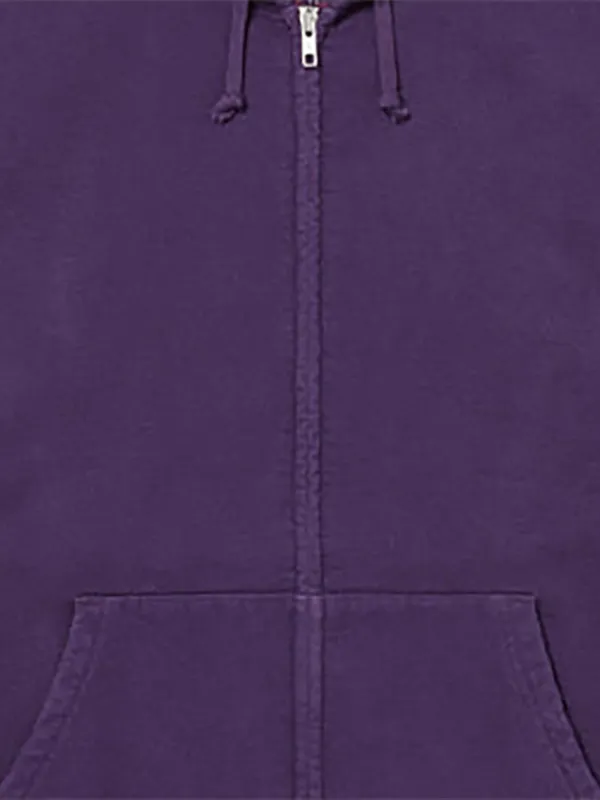 Supreme cut-out zip-up Hoodie | Purple | FARFETCH