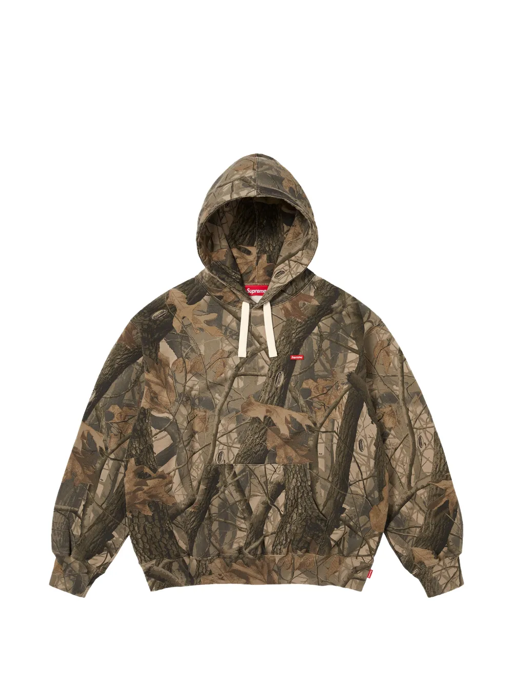Supreme Small Box printed hoodie - Marrone