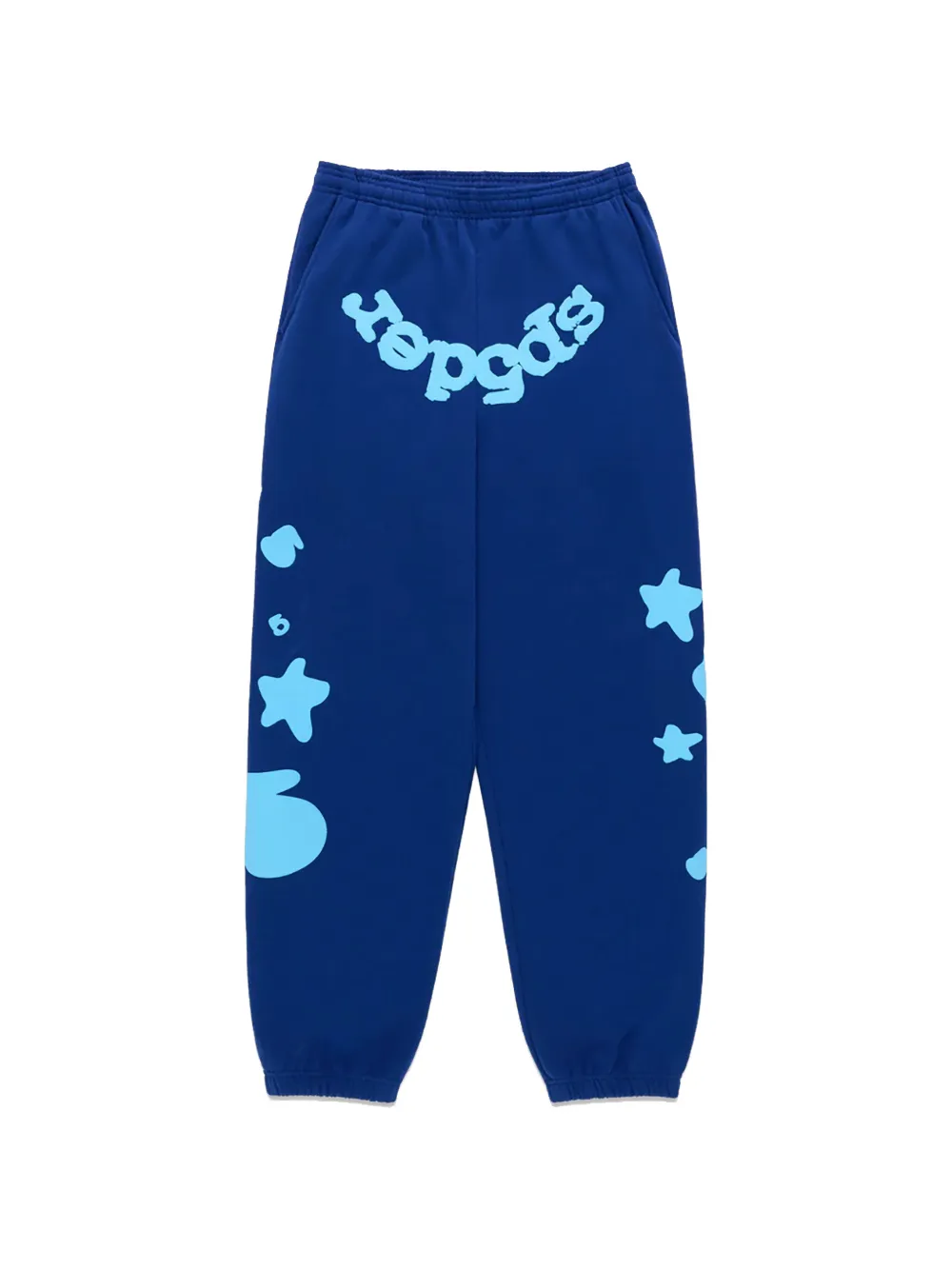 Sp5der Beluga Logo-print Track Pants In Blue