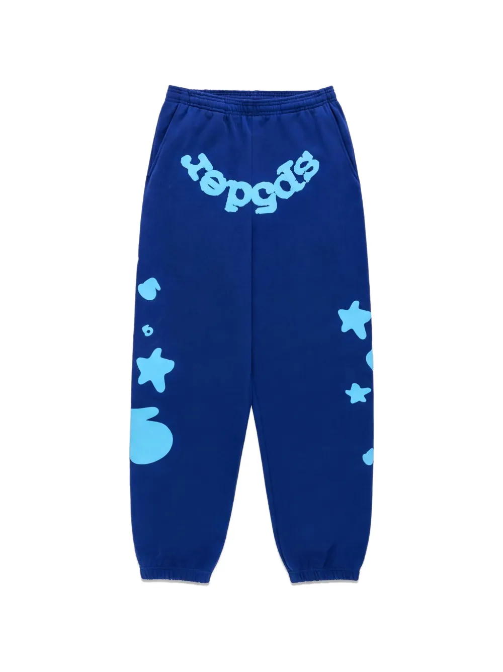 SP5DER Beluga logo-print track pants - Blu
