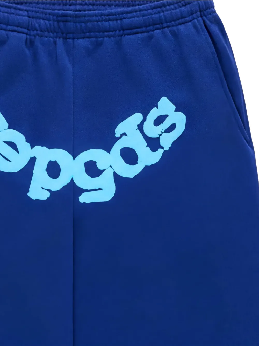 SP5DER Beluga logo-print track pants Blauw
