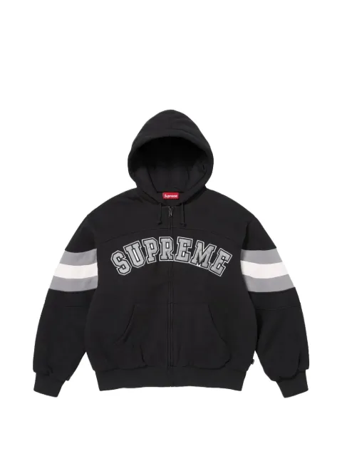 Supreme logo-detail zip-up hoodie