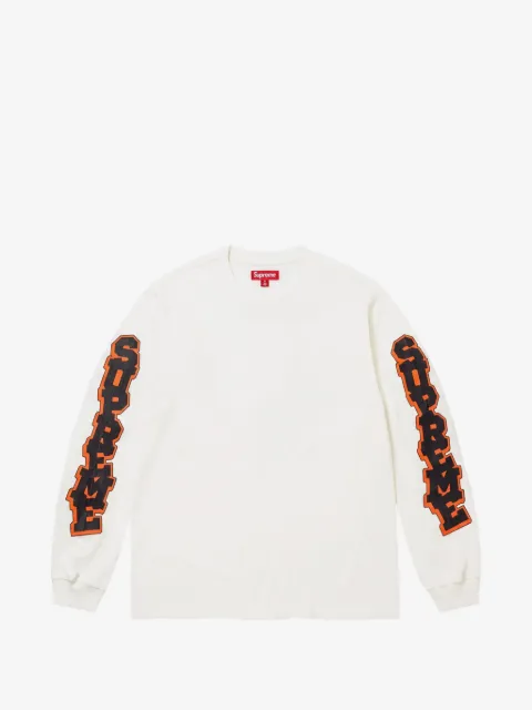 Supreme logo-print long-sleeve sweatshirt