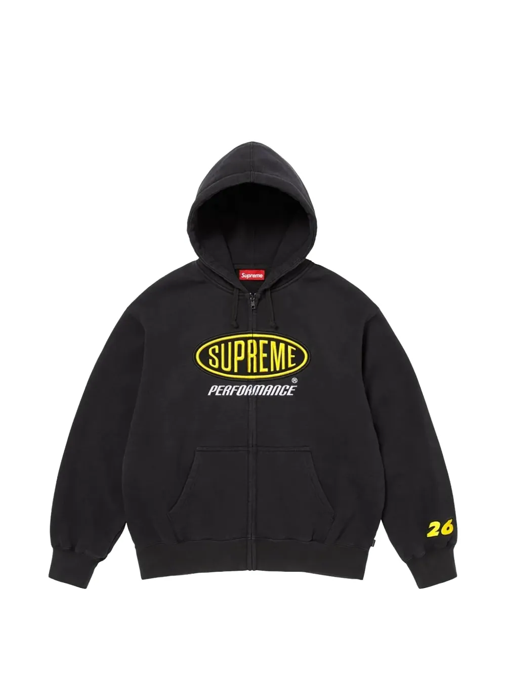 Supreme Performance zip-up hoodie - Nero