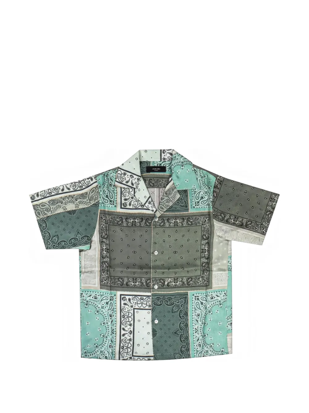 AMIRI bandana-print silk shirt - Grün