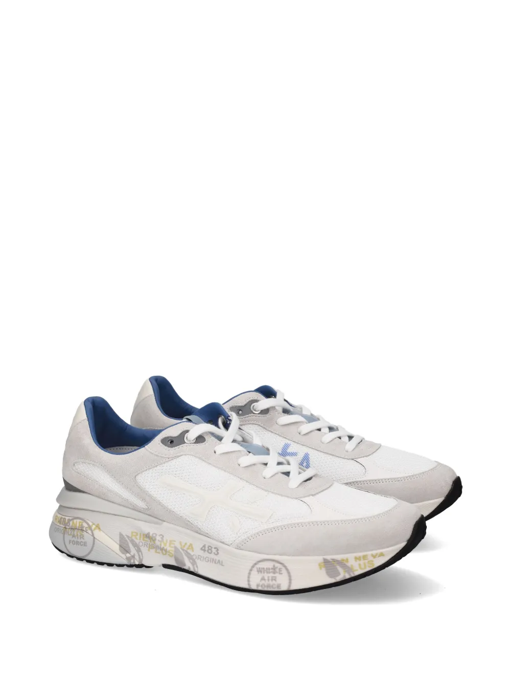Premiata Moerun 8075 logo-print sneakers Grijs