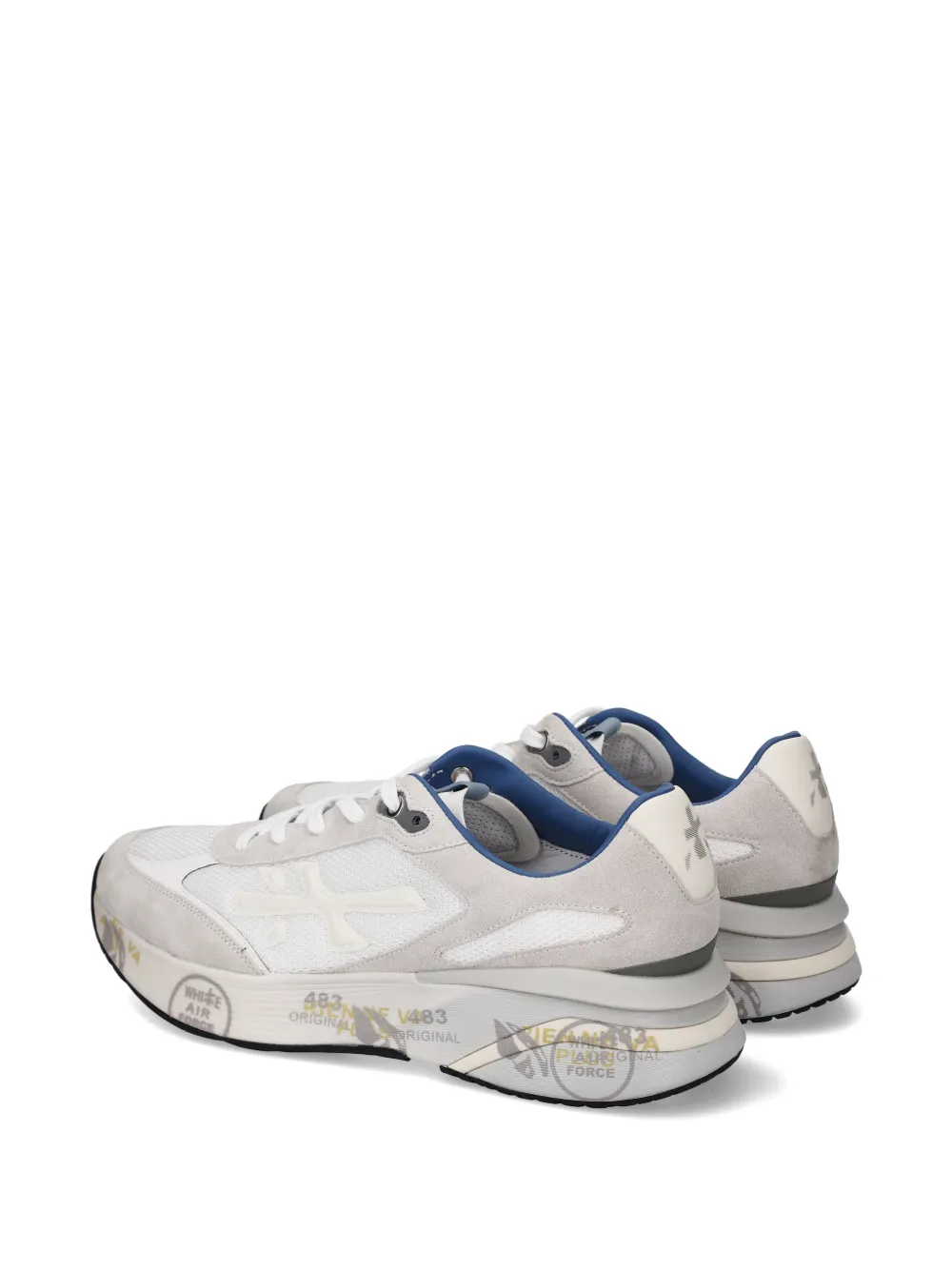 Premiata Moerun 8075 logo-print sneakers Grijs