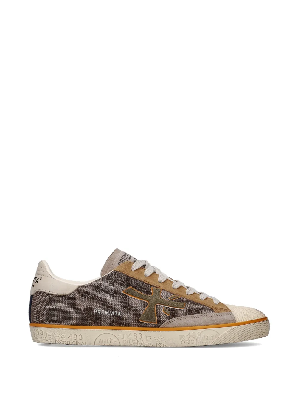 Premiata Steven 8051 panelled sneakers - Marrone