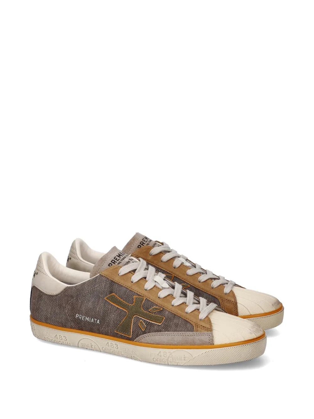 Premiata Steven 8051 panelled sneakers Bruin