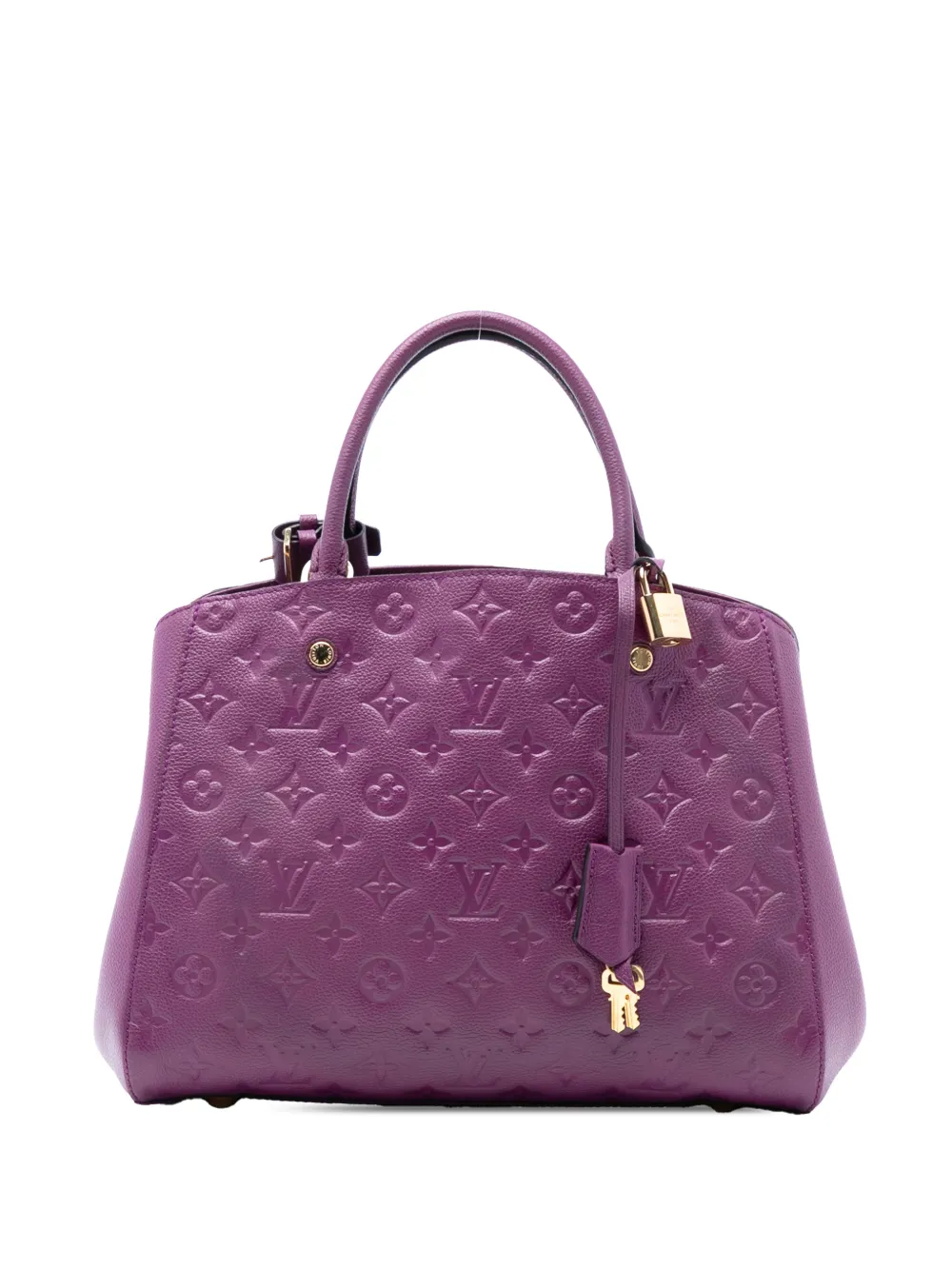★3日以内返品可★ 美品 LOUIS VUITTON ルイ・ヴィトン モノグラム アンプラント モンテーニュ MM ノワール M41048 2wayショルダーバッグ ブラック レザー レディース LOUIS VUITTON（ルイ・ヴィトン） 【新品同様】ルイヴィトン