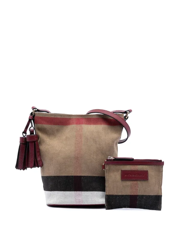 Burberry Pre-Owned 2000-2017 Mini Mega Check Canvas Ashby  display picture 3