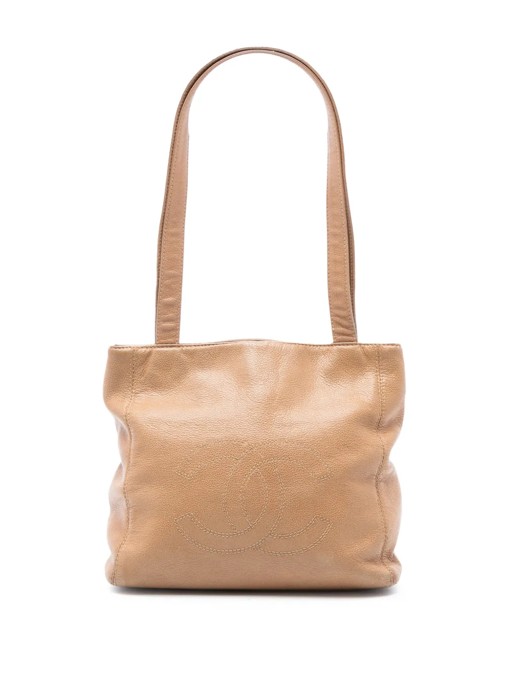 CHANEL Pre-Owned 1997-1999 CC Lambskin shoulder bag - Marrone