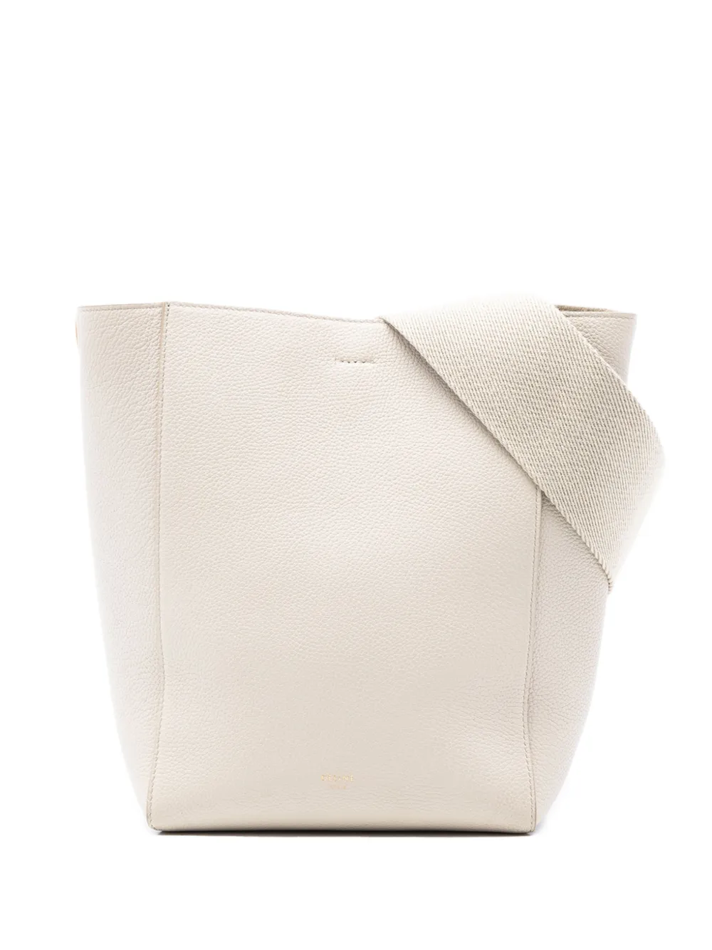 Celine Pre-Owned 2018 Small Soft Grained Calfskin Seau Sangle bucket bag - Marrone