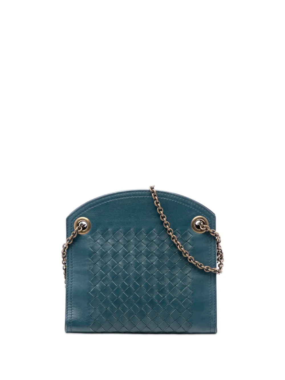 Bottega Veneta Pre-Owned 2012-2025 Nappa Intrecciato Chain Wallet shoulder bag - Blu