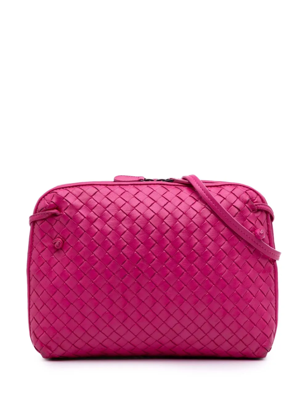 Bottega Veneta Pre-Owned 2012-2025 Nappa Intrecciato Nodini crossbody bag - Pink