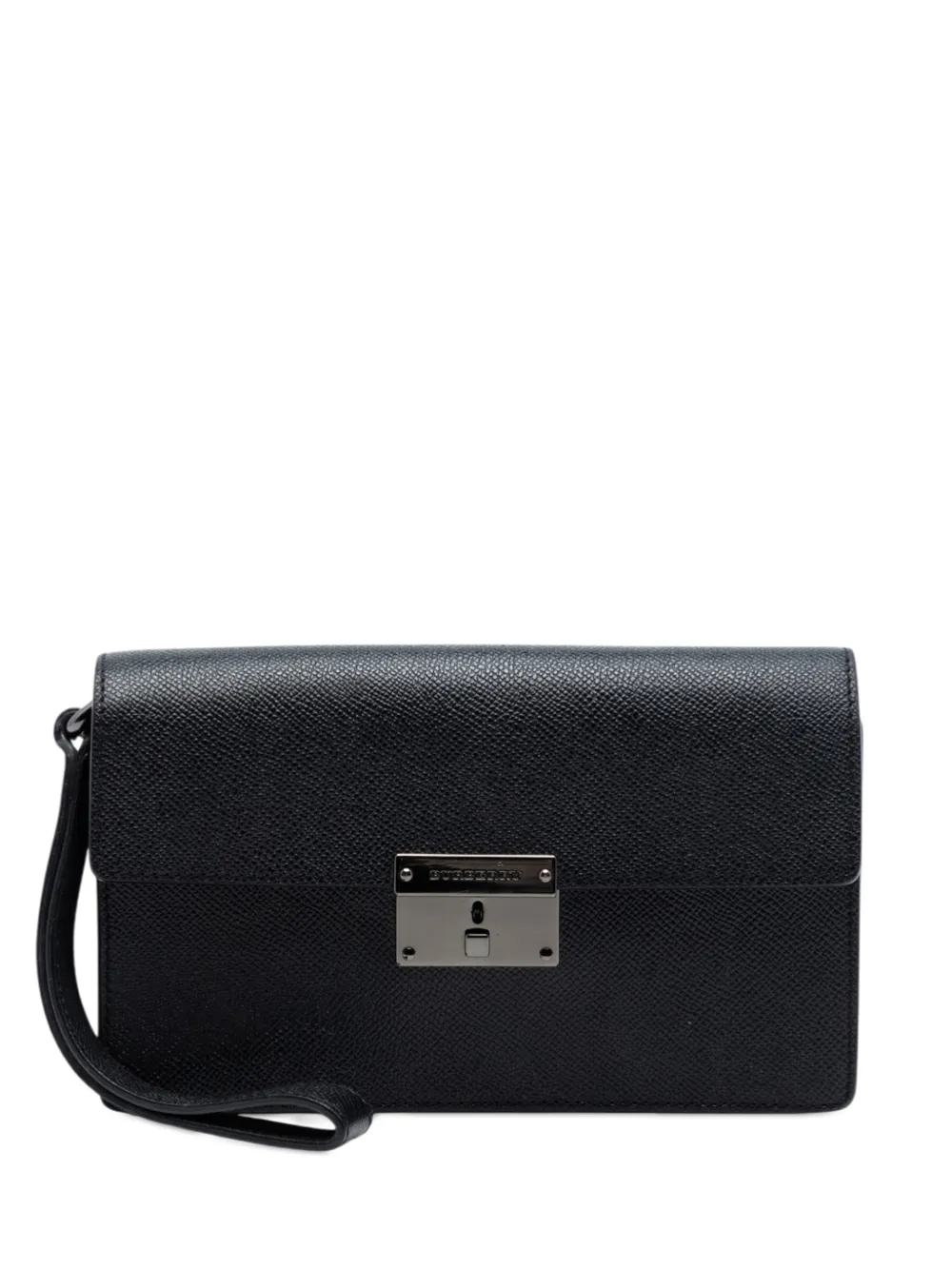 Burberry Pre-Owned 2009-2017 Leather clutch bag - Black