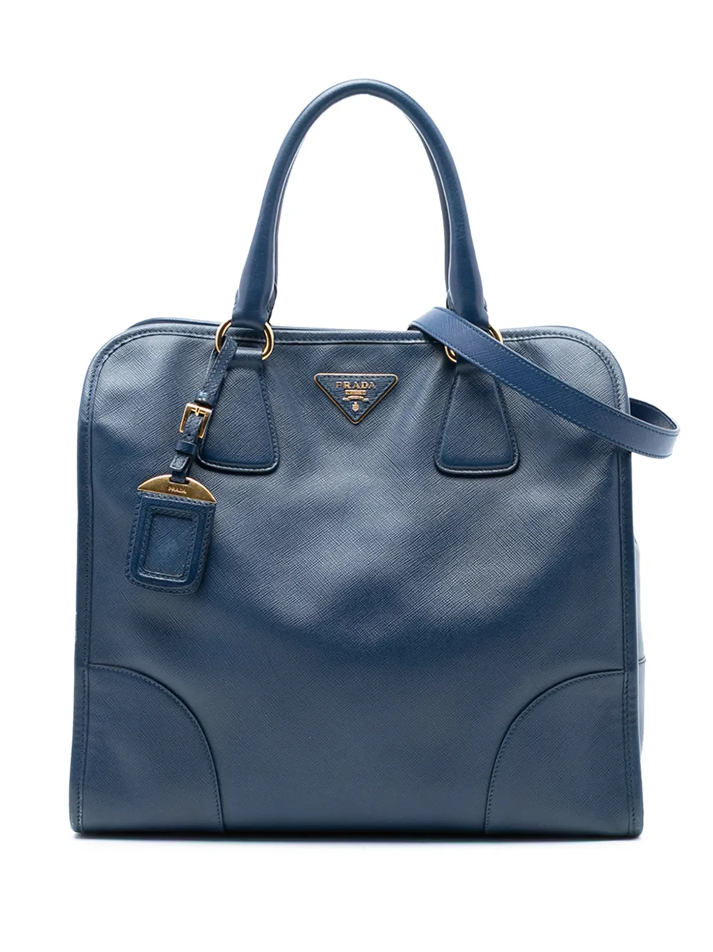 Prada Pre-Owned 2013-2025 Saffiano Lux Shopping Tote satchel - Blu