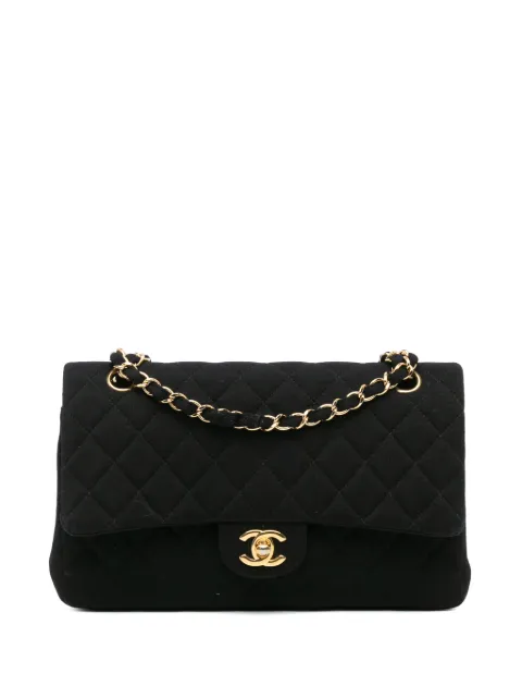 CHANEL Pre-Owned 2014 ミディアム クラシック ジャージー ダブルフラップ ショルダーバッグ
