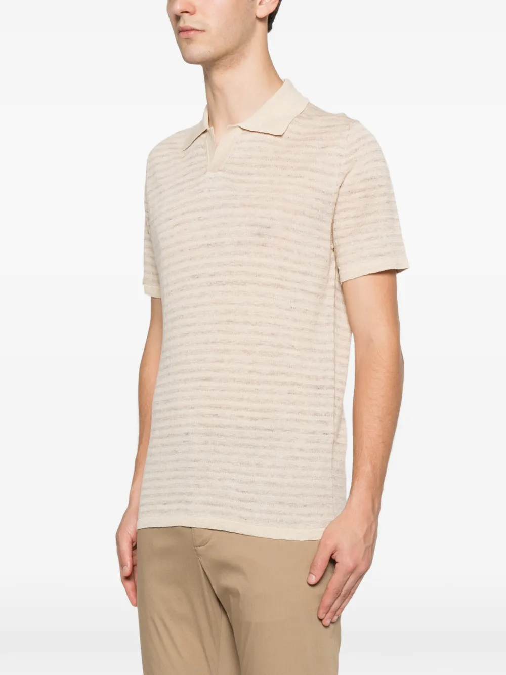 Roberto Collina Gestreept T-shirt Beige