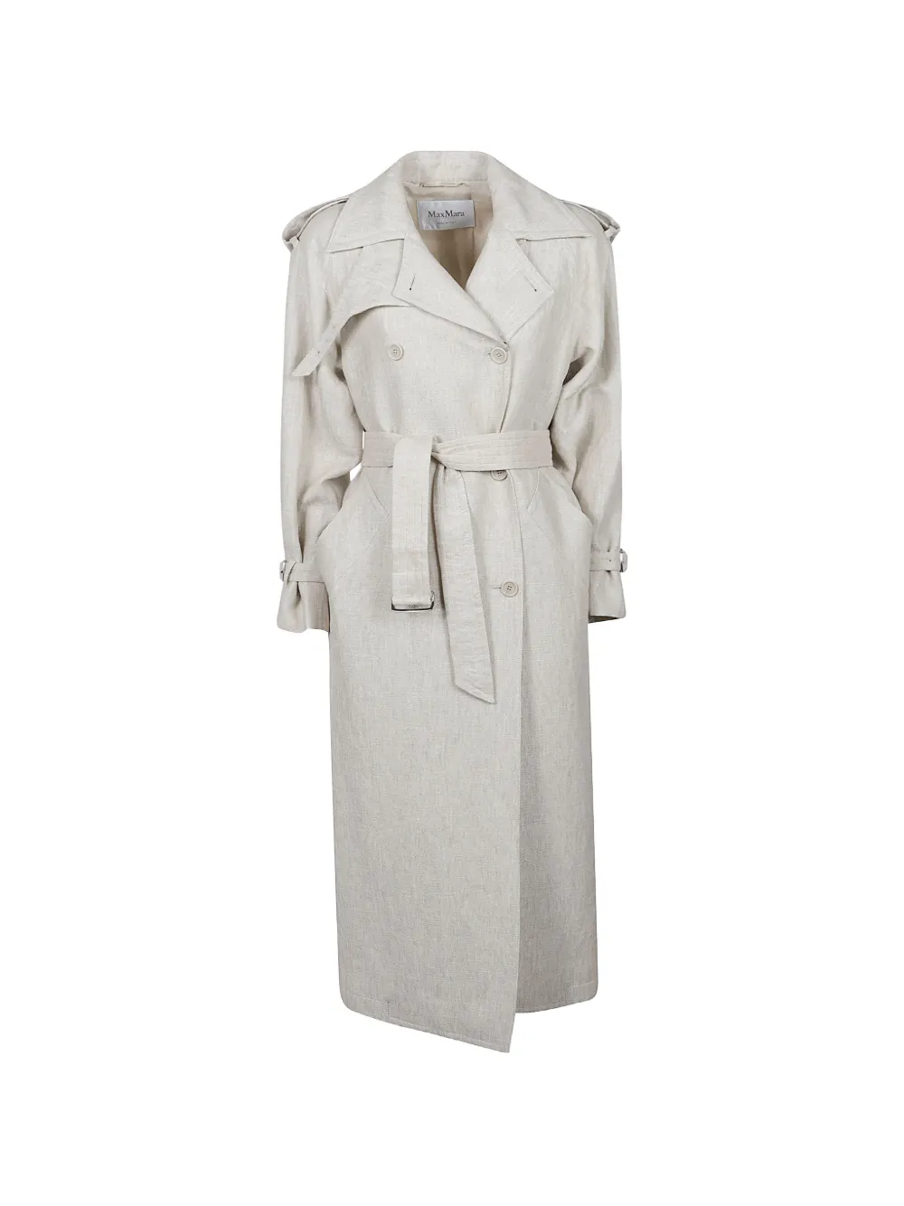 Max Mara double-breasted trench coat - Nude