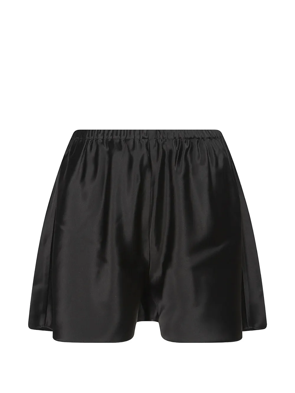 Almada Label satin shorts - Nero