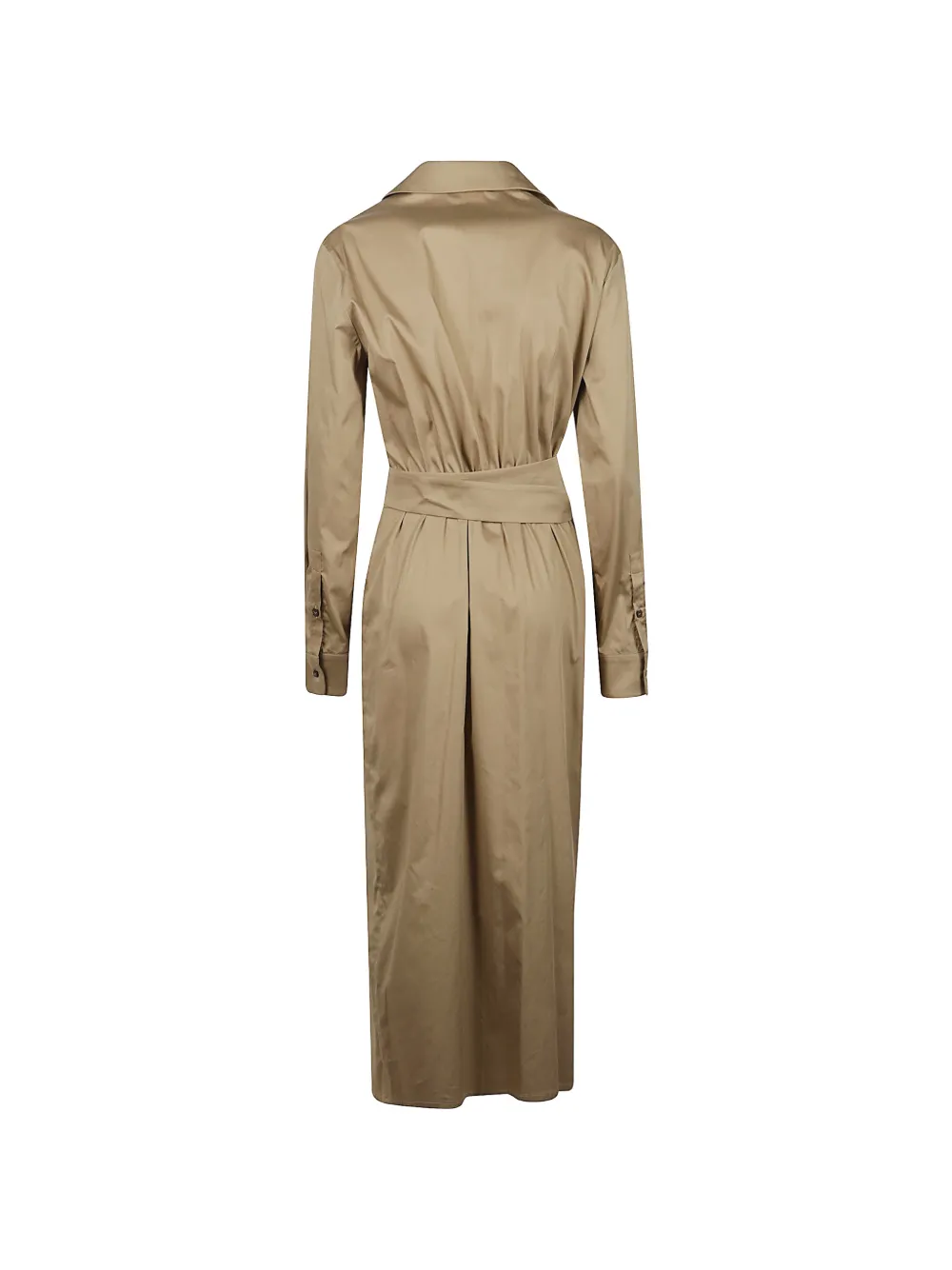 Max Mara Midi-jurk met ceintuur Beige