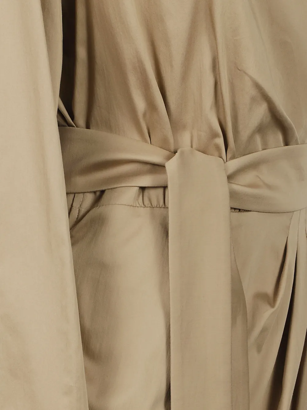 Max Mara Midi-jurk met ceintuur Beige
