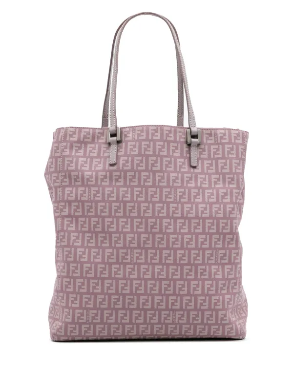 Fendi Pre-owned 2000-2010 Zucchino Canvas Tote Bag in Purple