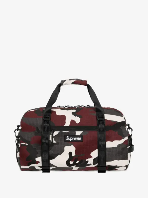 Supreme camouflage-print ripstop duffle bag