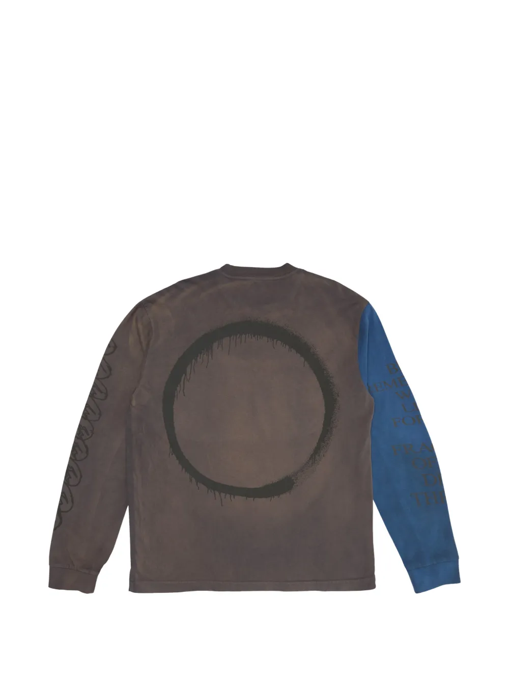 Travis Scott x Fragment x Takashi Murakami T-shirt met lange mouwen Bruin
