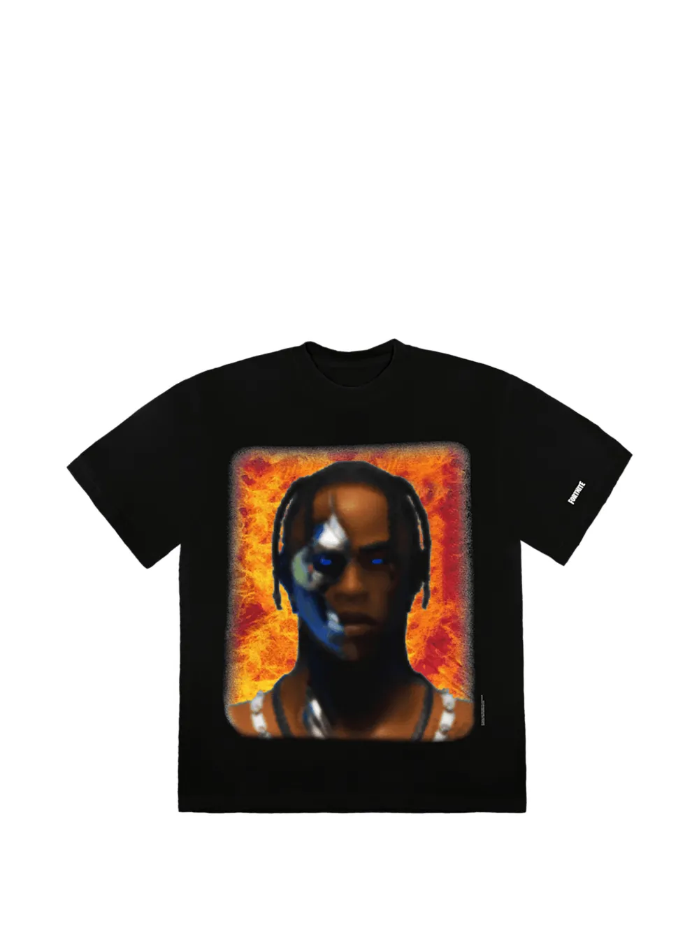 Travis Scott X Fortnite T-3500 Portrait T-shirt In Black