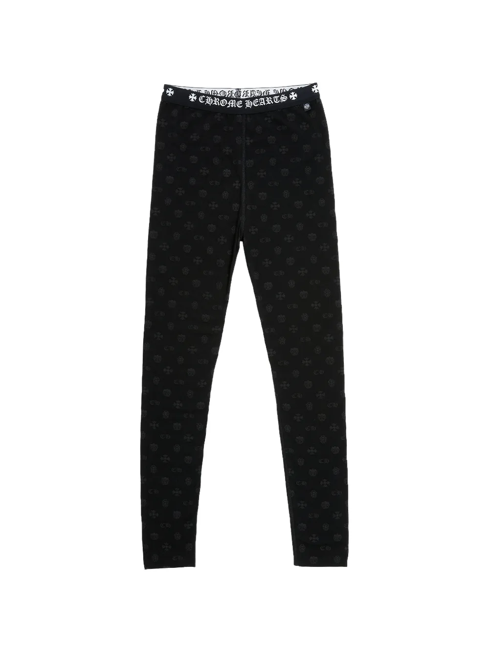 Chrome Hearts logo detail leggings - Black