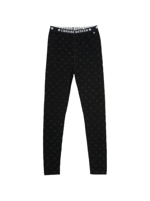 Chrome Hearts logo detail leggings
