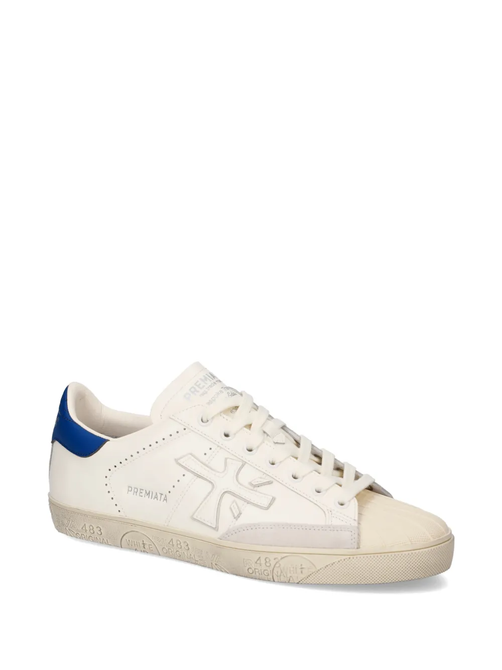 Premiata Steven 8046 perforated sneakers Wit