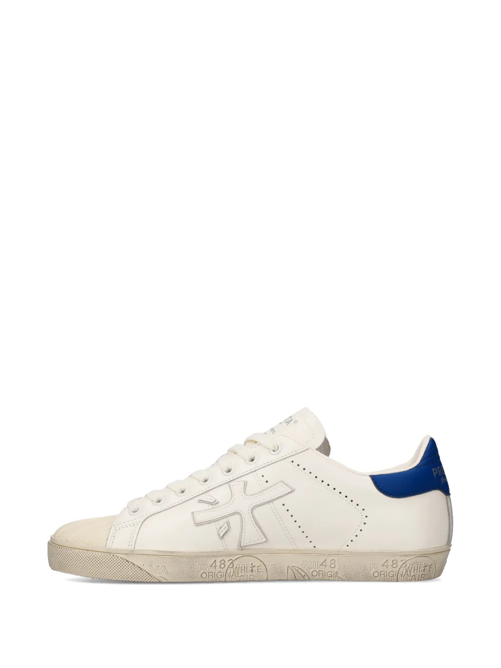 Premiata Steven 8046 Perforated Sneakers | White | FARFETCH
