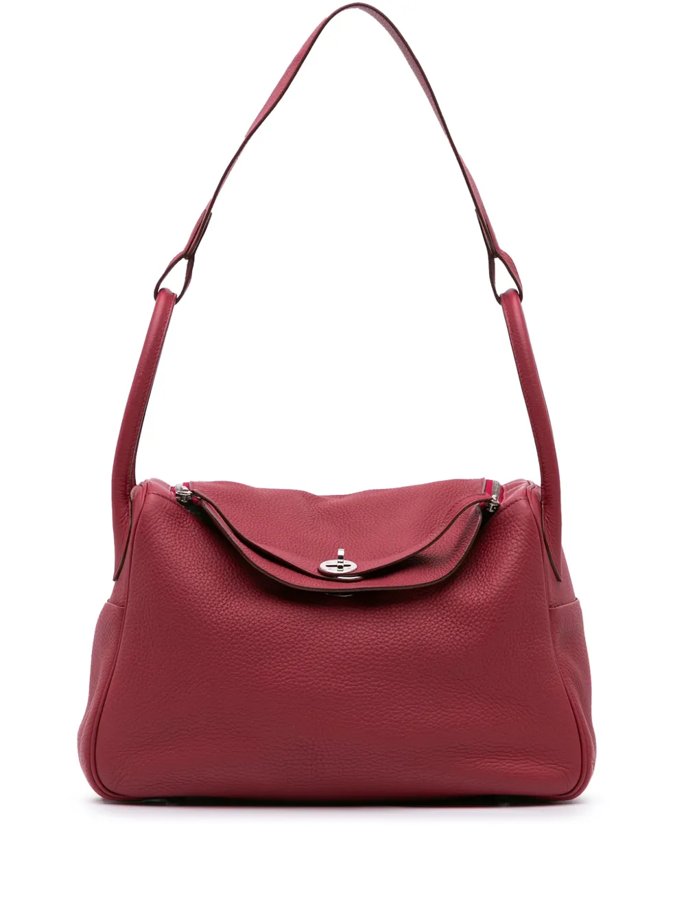 Hermès Pre-Owned 2015 Clemence Lindy 34 satchel - Rosso