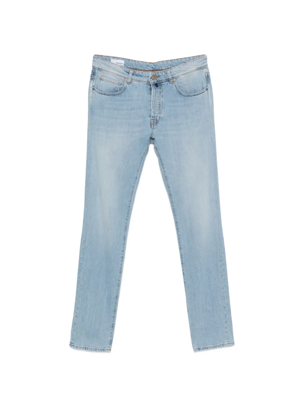Incotex faded-effect five-pocket jeans - Blu