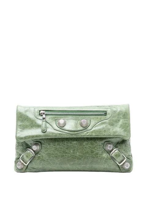 Balenciaga Pre-Owned pochette enveloppe Motocross Giant 21 en cuir d'agneau (2005-2026)