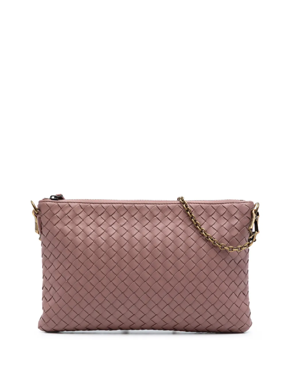 Bottega Veneta Pre-Owned 2012-2025 Nappa Intrecciato Biletto Wallet On Chain crossbody bag - Rosa