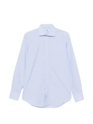 Finamore 1925 Napoli スプレッドカラー シャツ | ブルー | FARFETCH JP
