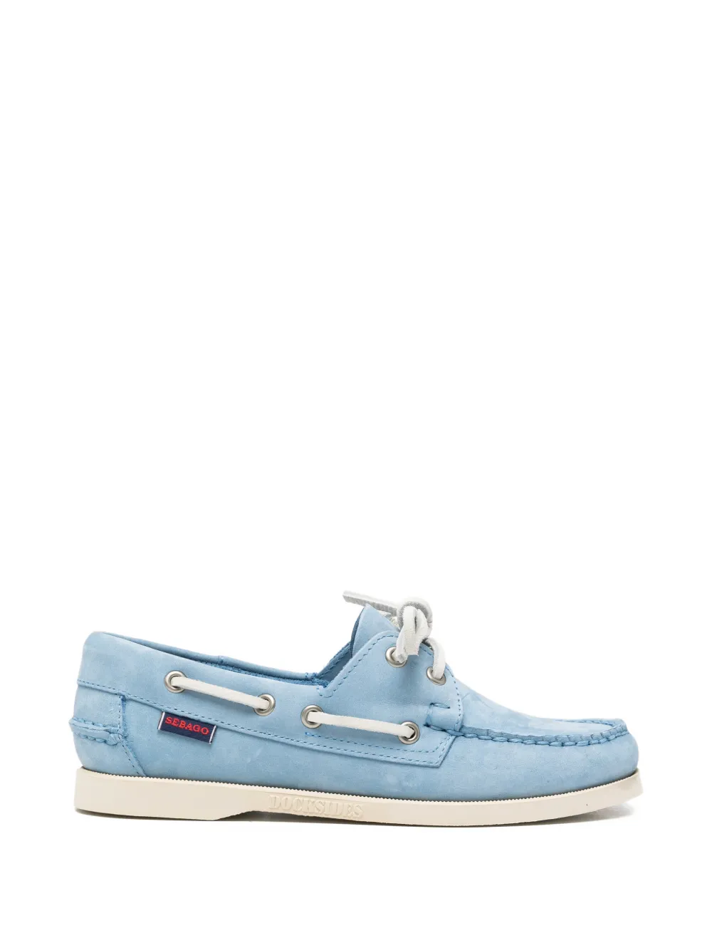 Sebago Docksides Portland leather boat shoes - Blu