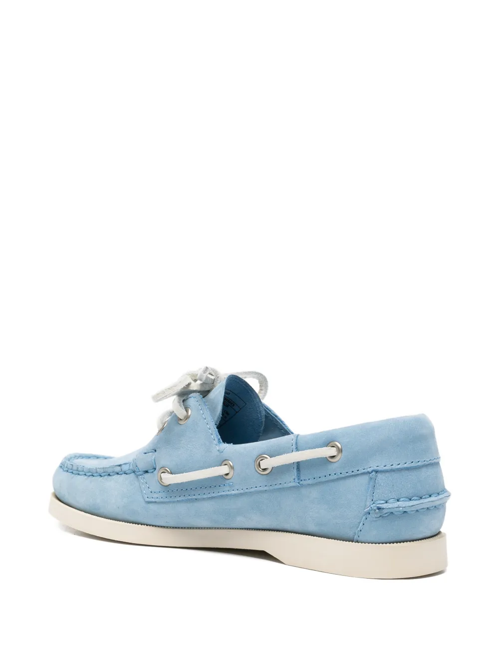 Sebago Docksides Portland leather boat shoes Blauw