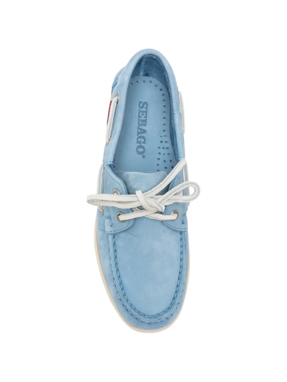 Sebago Docksides Portland leather boat shoes Blauw