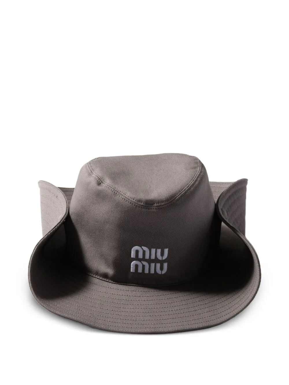 Miu Miu Drill Mütze - Grau