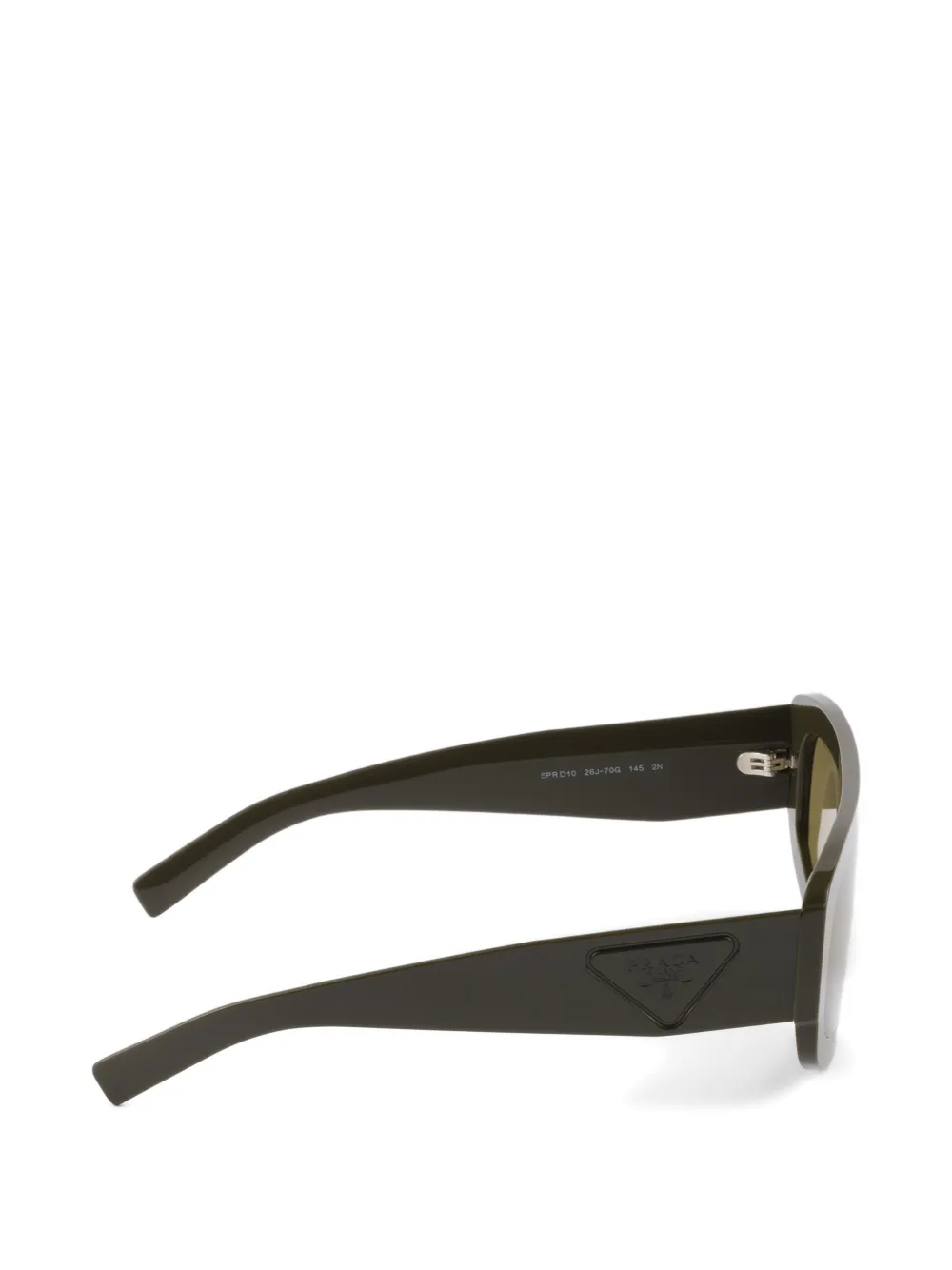 Prada Eyewear トライアングルロゴ サングラス | グリーン | FARFETCH JP