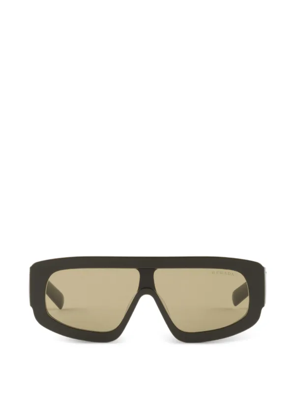 Prada Eyewear トライアングルロゴ サングラス | グリーン | FARFETCH JP