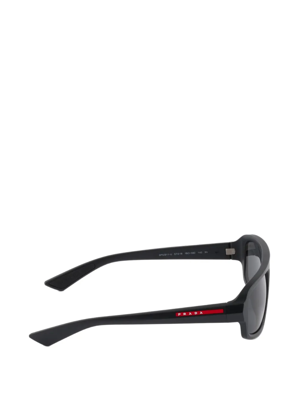 Prada Eyewear Linea Rossa zonnebril Zwart