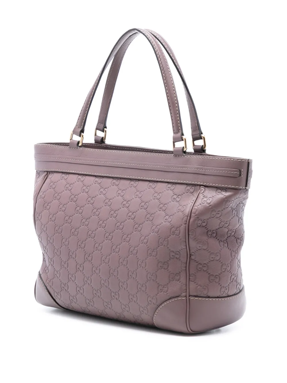  Gucci Pre-owned Borsa A Mano Guccissima Mayfair 2016-2025 - Viola 