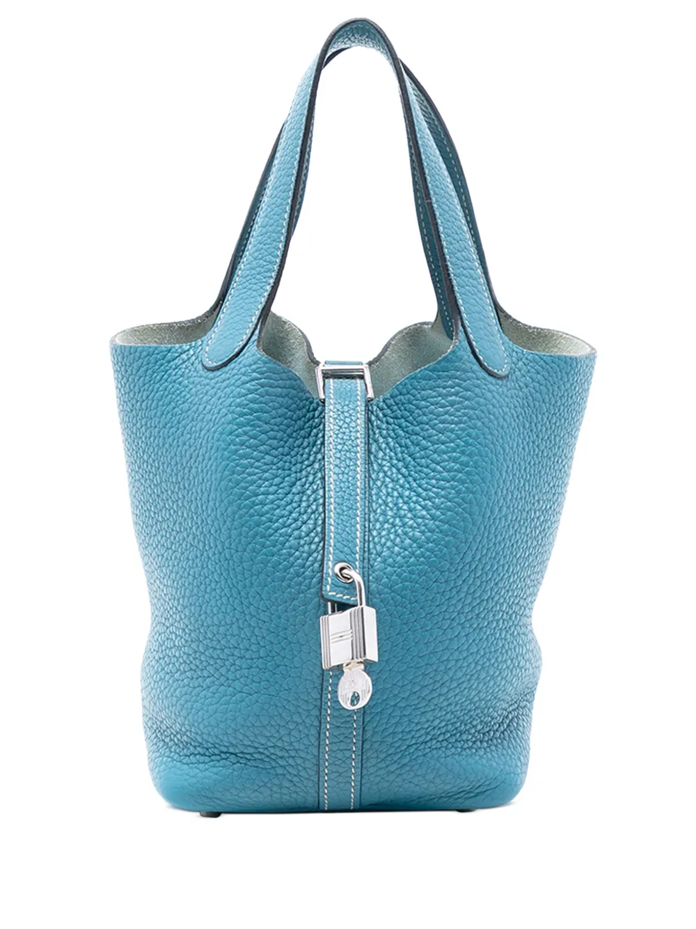 Hermès Pre-Owned 2011 Clemence Picotin Lock 18 handbag - Blu